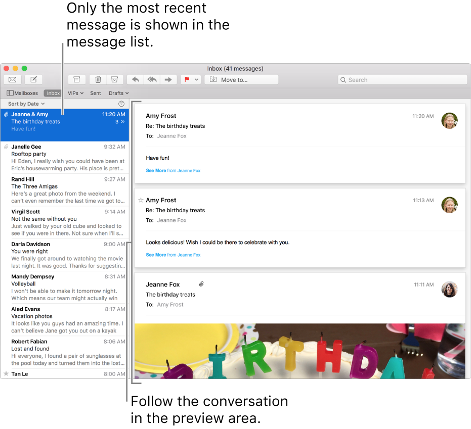 turn off threading in outlook for mac